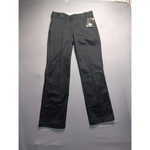 Dickies Women's Original Work Pant w/ Wrinkle & Stain Resistance, Black, 2 Reg